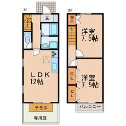 パークヒルズの物件間取画像